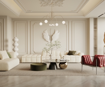 French Style A Living Room-ID:560146096