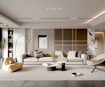 Modern A Living Room-ID:381139995