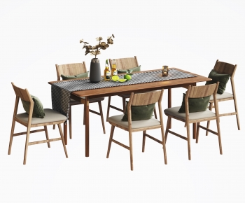 Nordic Style Dining Table And Chairs-ID:421993978