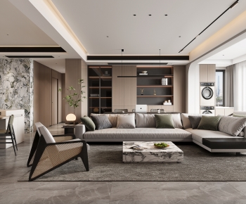 Modern A Living Room-ID:807545901