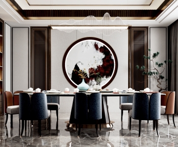 New Chinese Style Dining Room-ID:406847951