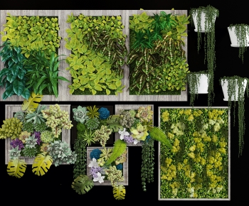 Modern Plant Wall-ID:893255005