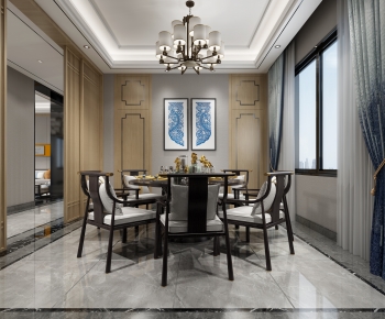 New Chinese Style Dining Room-ID:499743943