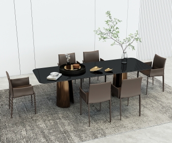 Modern Dining Table And Chairs-ID:372809899