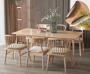 Nordic Style Dining Table And Chairs-ID:268311022