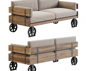 Industrial Style A Sofa For Two-ID:857270004