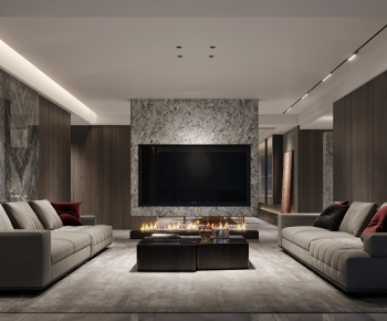 Modern A Living Room-ID:347827918