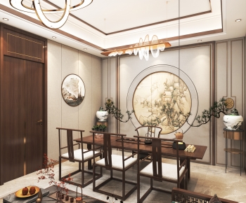 New Chinese Style Office Negotiation Area-ID:786430866