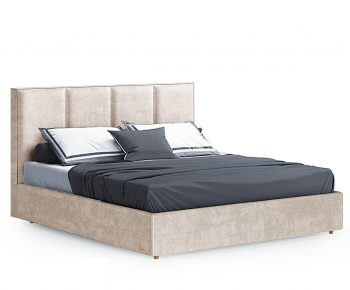 Modern Nordic Style Double Bed-ID:933334111