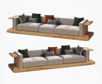 Japanese Style Three-seat Sofa-ID:905266051