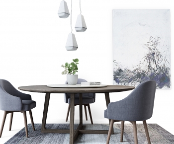 Modern Dining Table And Chairs-ID:381644961