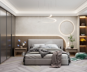 Modern Wabi-sabi Style Bedroom-ID:726485013