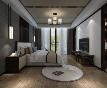 New Chinese Style Bedroom-ID:426843882