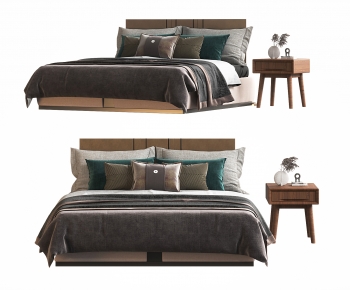 Modern Double Bed-ID:814245945