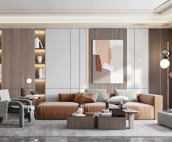 Modern A Living Room-ID:673001057