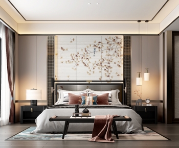 New Chinese Style Bedroom-ID:230304001