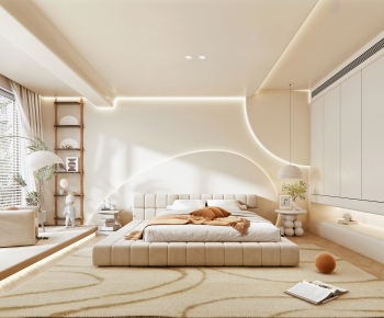 Modern Wabi-sabi Style Bedroom-ID:911741026