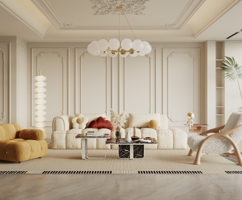 French Style A Living Room-ID:415839913