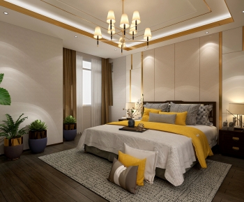 New Chinese Style Bedroom-ID:960597048