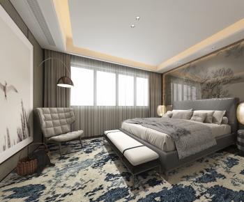 New Chinese Style Bedroom-ID:662769082