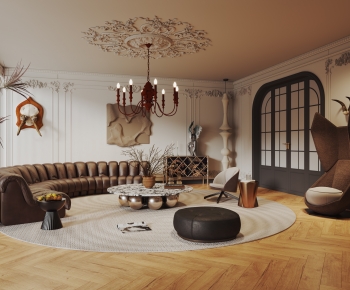 French Style A Living Room-ID:248234994