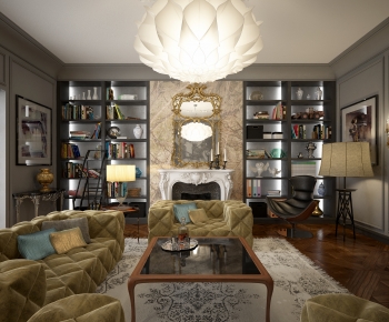 French Style A Living Room-ID:873090982