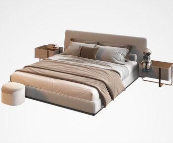 Modern Double Bed-ID:565068964