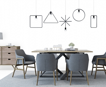 Modern Dining Table And Chairs-ID:620661979