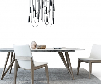 Nordic Style Dining Table And Chairs-ID:368891007