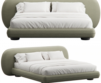 Modern Double Bed-ID:396004923