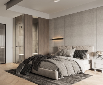 Modern Wabi-sabi Style Bedroom-ID:935228112