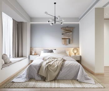 Modern Nordic Style Bedroom-ID:365125896