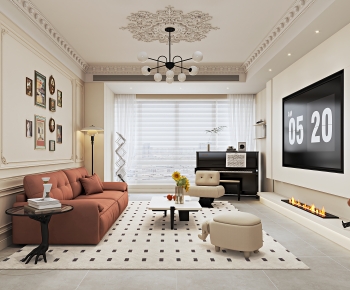 French Style A Living Room-ID:289988049