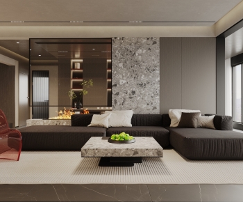 Modern A Living Room-ID:394284012