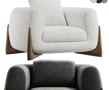 现代单人沙发3D模型