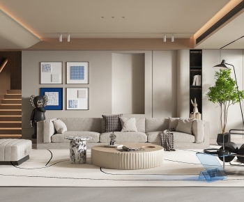 Modern A Living Room-ID:805375108