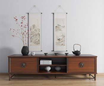 New Chinese Style TV Cabinet-ID:784462939