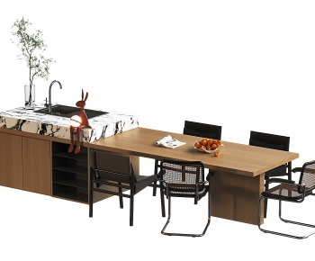Modern Dining Table And Chairs-ID:958403111