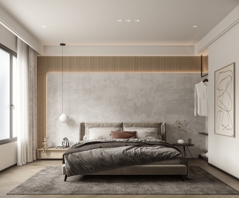 Modern Wabi-sabi Style Bedroom-ID:413147933