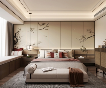 New Chinese Style Bedroom-ID:578697927