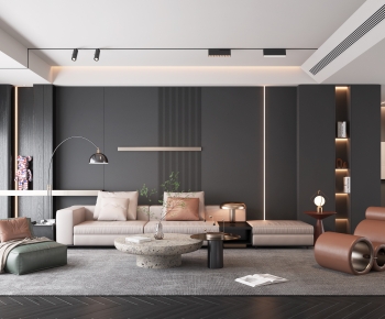 Modern A Living Room-ID:537013056