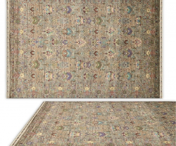 美式方形地毯-ID:163819851