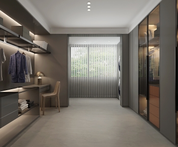 Modern Clothes Storage Area-ID:538255939