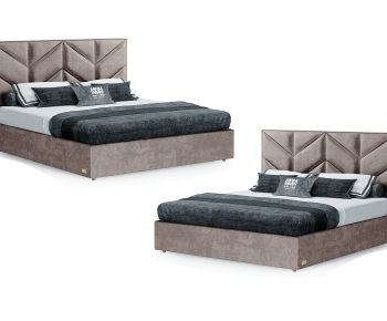 Modern Double Bed-ID:907913926