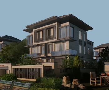 New Chinese Style Detached Villa-ID:935435063