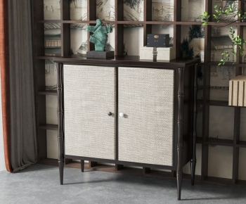 New Chinese Style Entrance Cabinet-ID:668375974