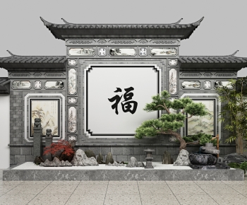 中式传统照壁-ID:602463969