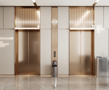 Modern Office Elevator Hall-ID:102415086