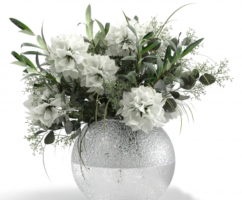 现代玻璃花瓶插花-ID:407756093