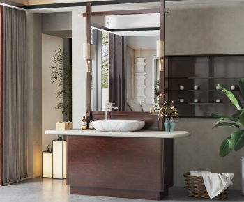 New Chinese Style Bathroom Cabinet-ID:810578118